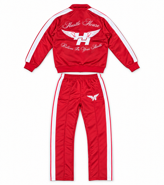 Red Luxury Classic Tracksuit