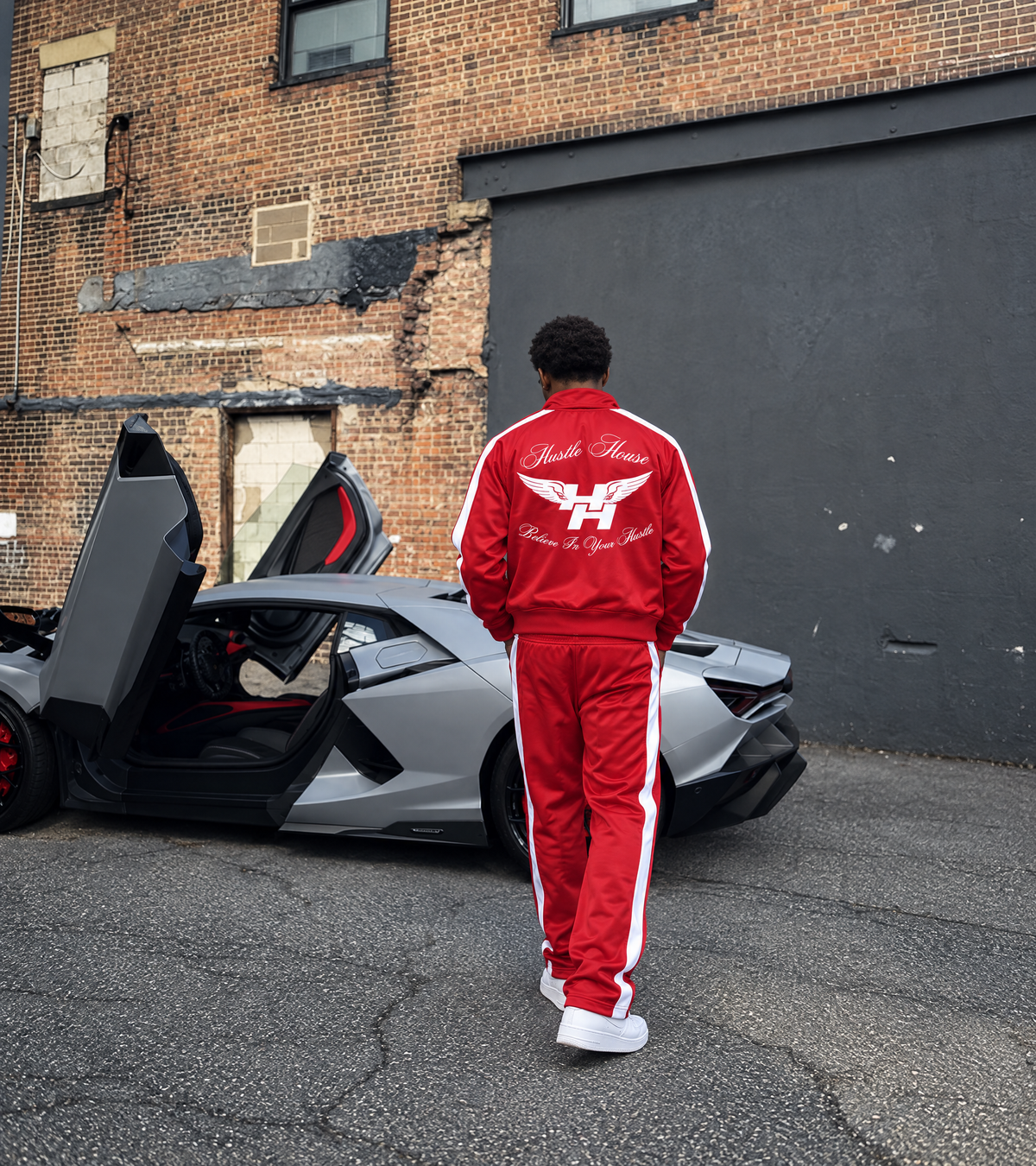 Red Luxury Classic Tracksuit