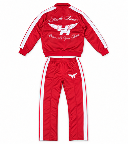 Red Luxury Classic Tracksuit