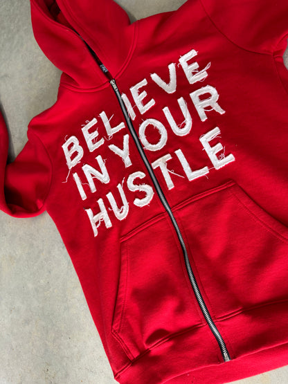 BIYH Distressed Jacket - Red