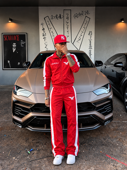 Red Luxury Classic Tracksuit