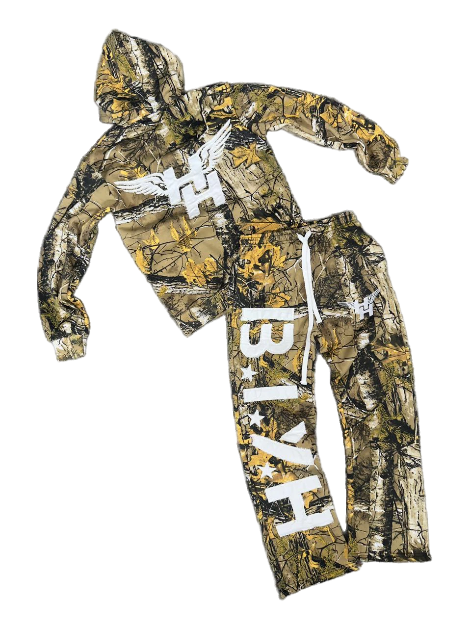 BIYH Distressed Sweatsuit - Camo